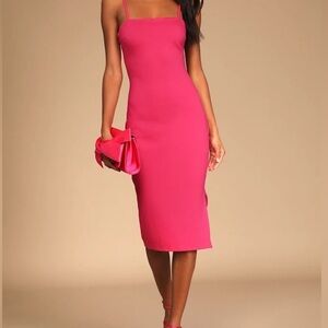 NWT Pink Midi Dress